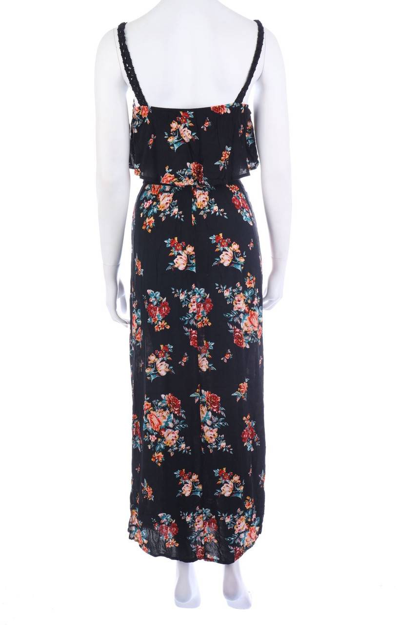 Carou Ohne Label Maxi-Kleid mit Blumen-Print Nur für heute