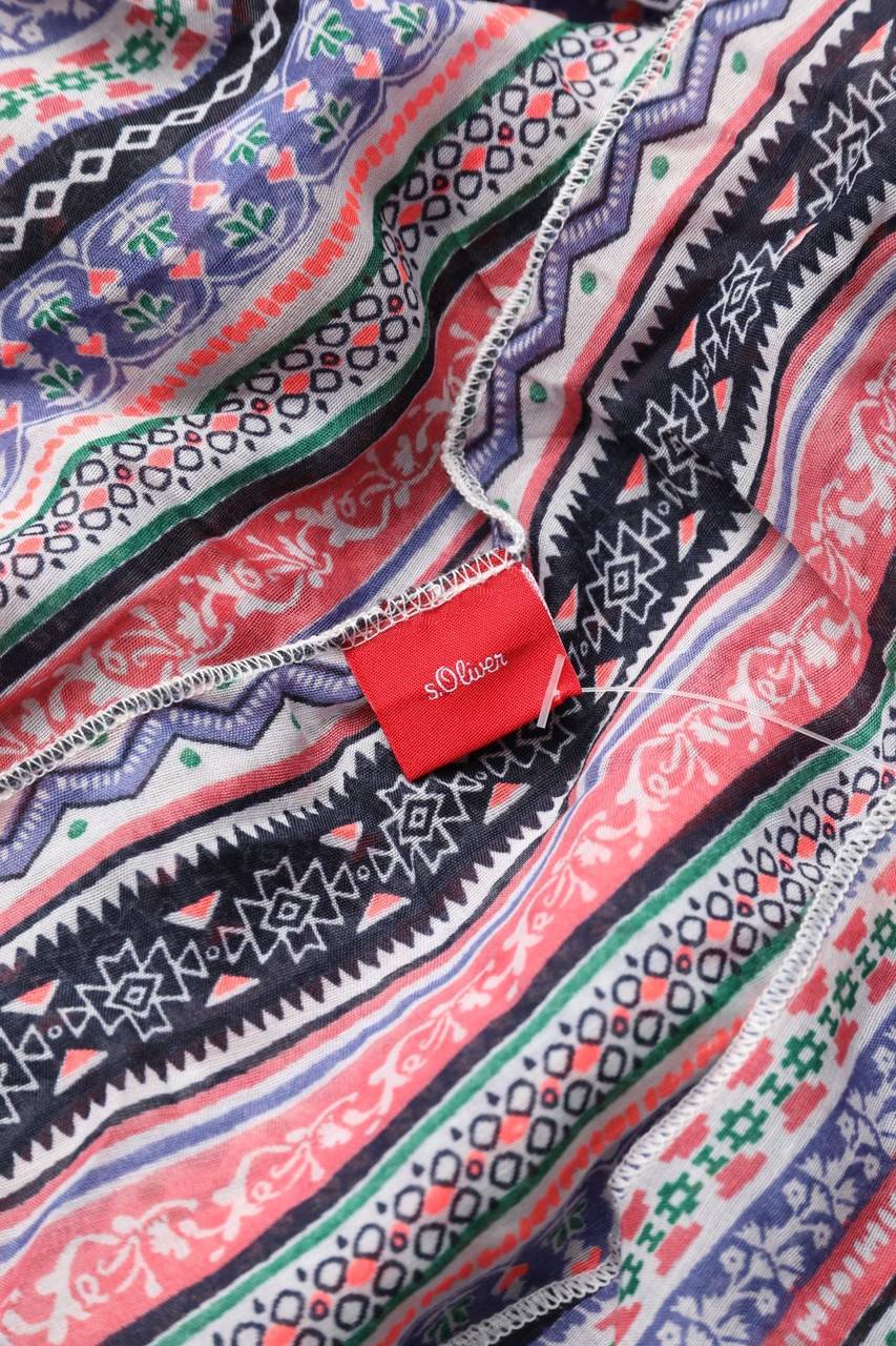 Carou s.Oliver Print-Bluse mit Batwing-Ärmeln Bis zu 55% Rabatt