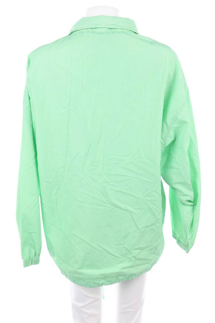 Carou mäser Karo-Regen-Jacke mit Logo-Stickerei Begrenzt auf 3 Tage