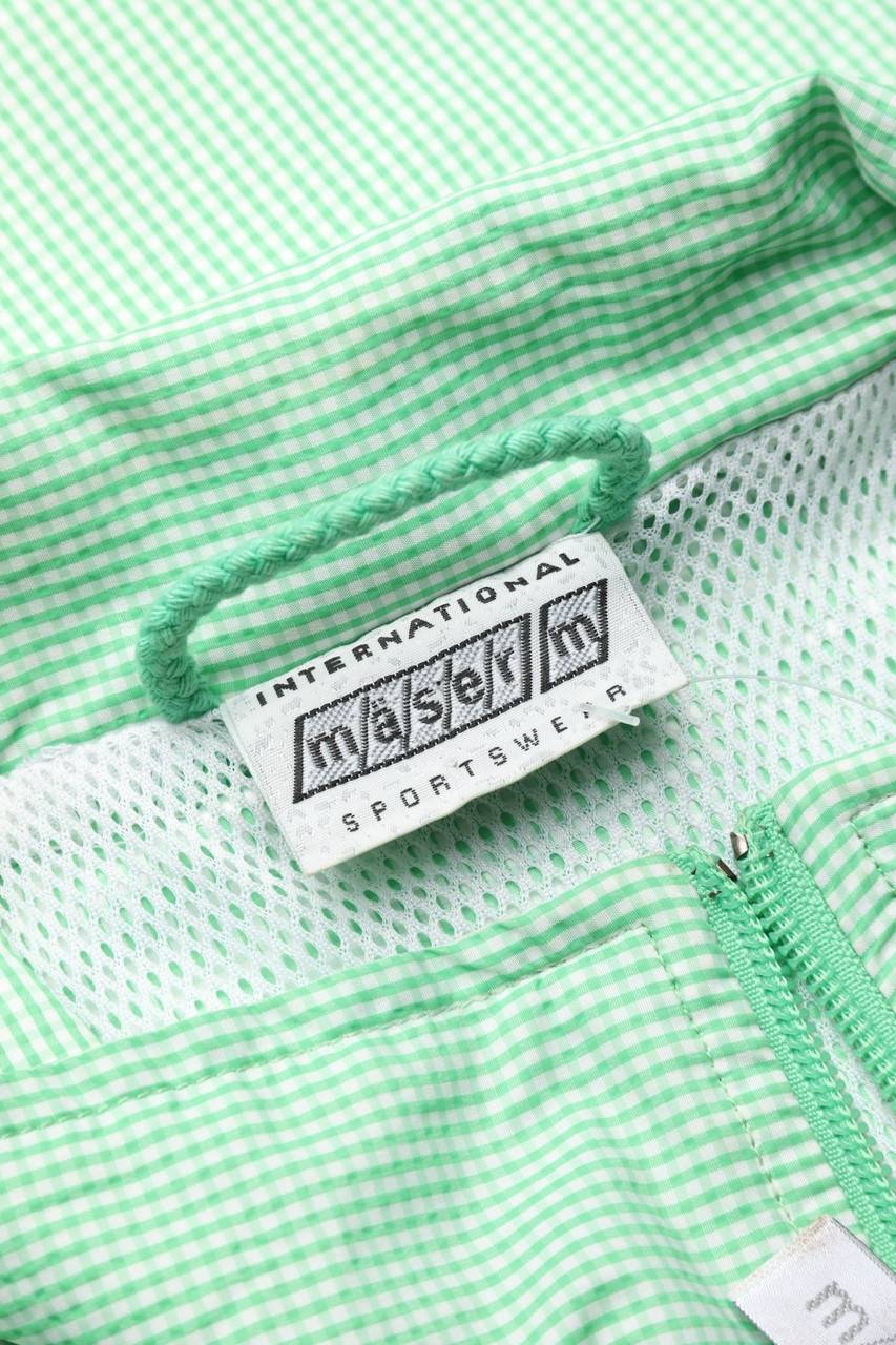 Carou mäser Karo-Regen-Jacke mit Logo-Stickerei Begrenzt auf 3 Tage