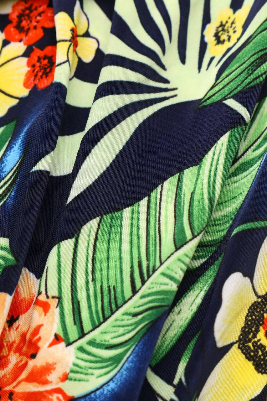 Carou Ohne Label Maxi-Kleid mit Blumen-Print Black Friday Preise