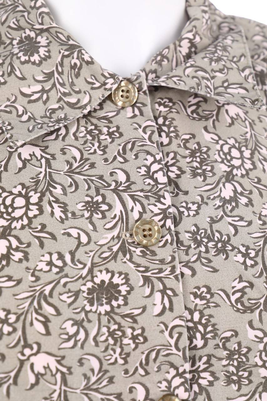 Carou QUIKSILVER Print-Vintage-Hemd-Bluse mit kurzem Ärmel 2025