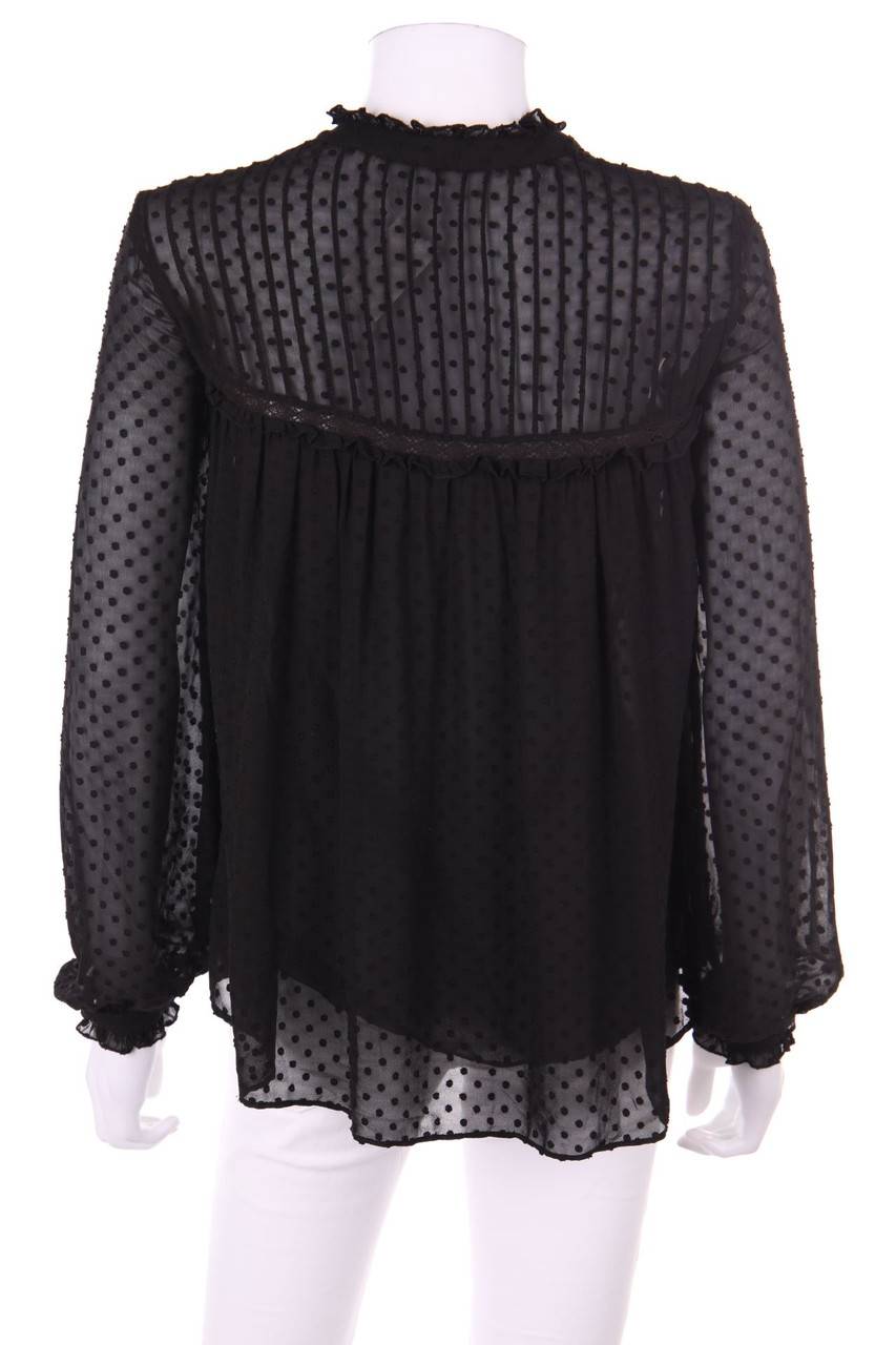 Carou Ohne Label Chiffon-Bluse mit Rüschen Zeitlich begrenztes Angebot