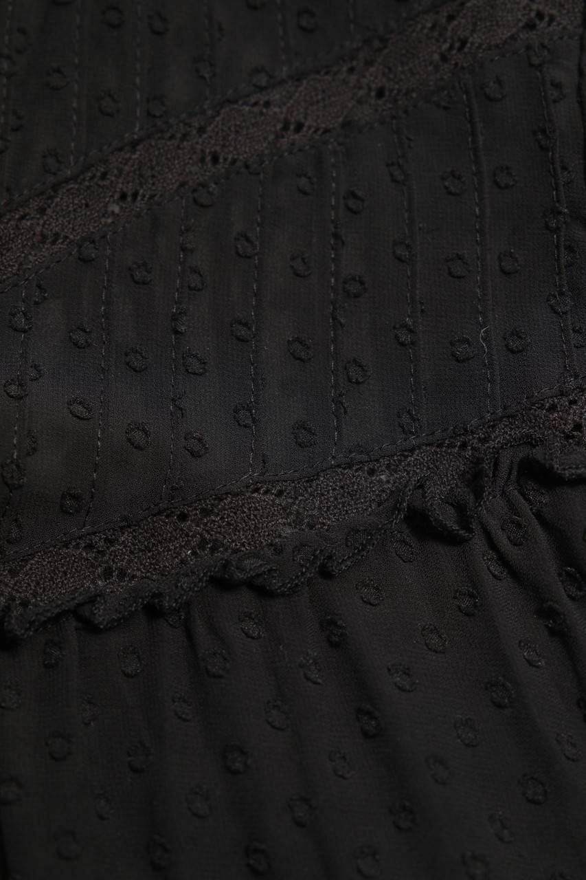 Carou Ohne Label Chiffon-Bluse mit Rüschen Zeitlich begrenztes Angebot