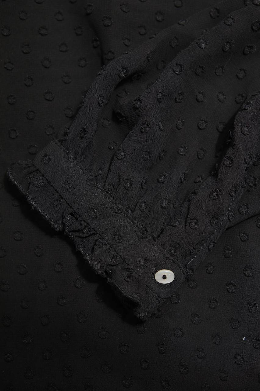Carou Ohne Label Chiffon-Bluse mit Rüschen Zeitlich begrenztes Angebot