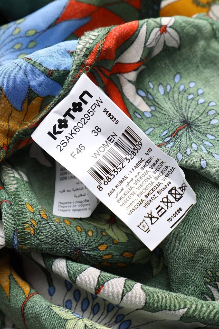 Carou KOTON Kurzarm-Bluse zum Knoten Neueste Stile