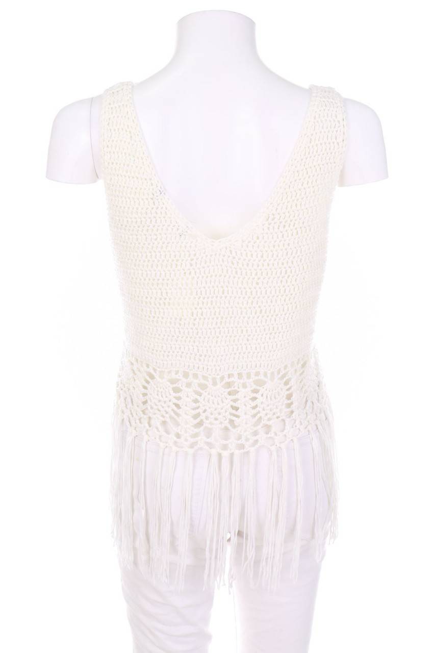 Carou Ohne Label Strick-Top mit Fransen 50% Rabatt mit kostenlosem Versand