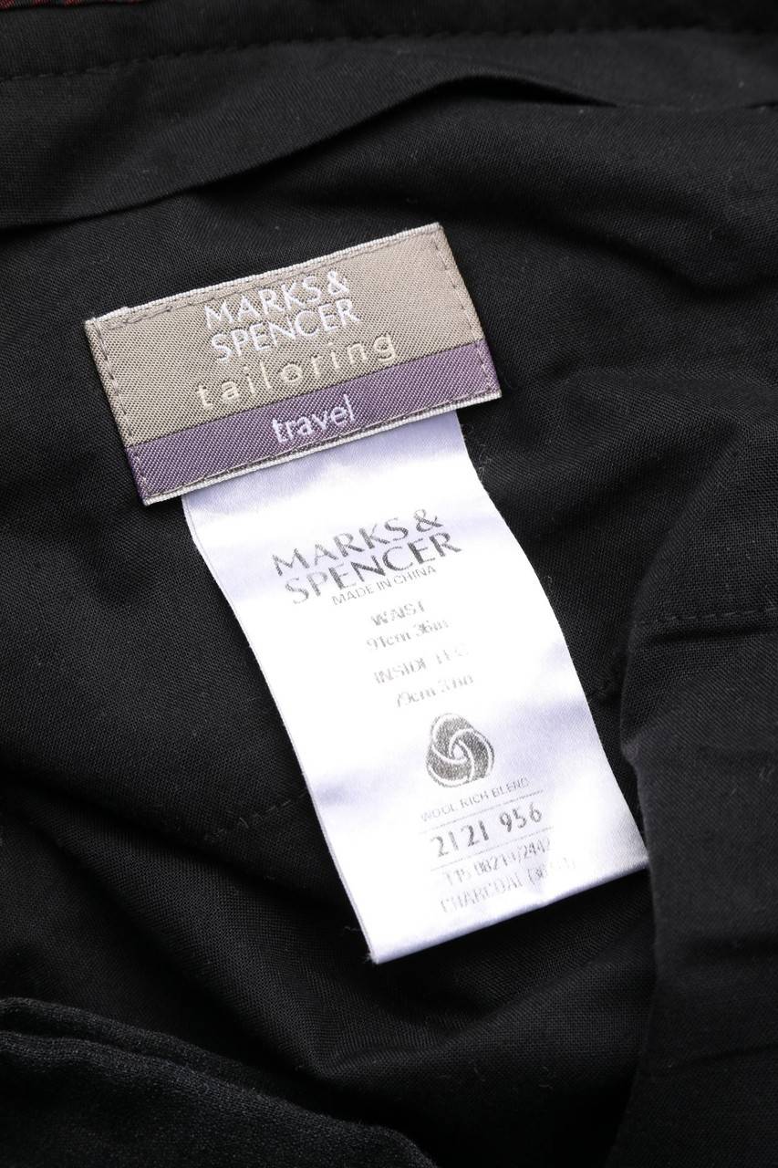 Carou MARKS & SPENCER Bundfalten-Hose aus Woll-Mix Nur noch ein Tag übrig