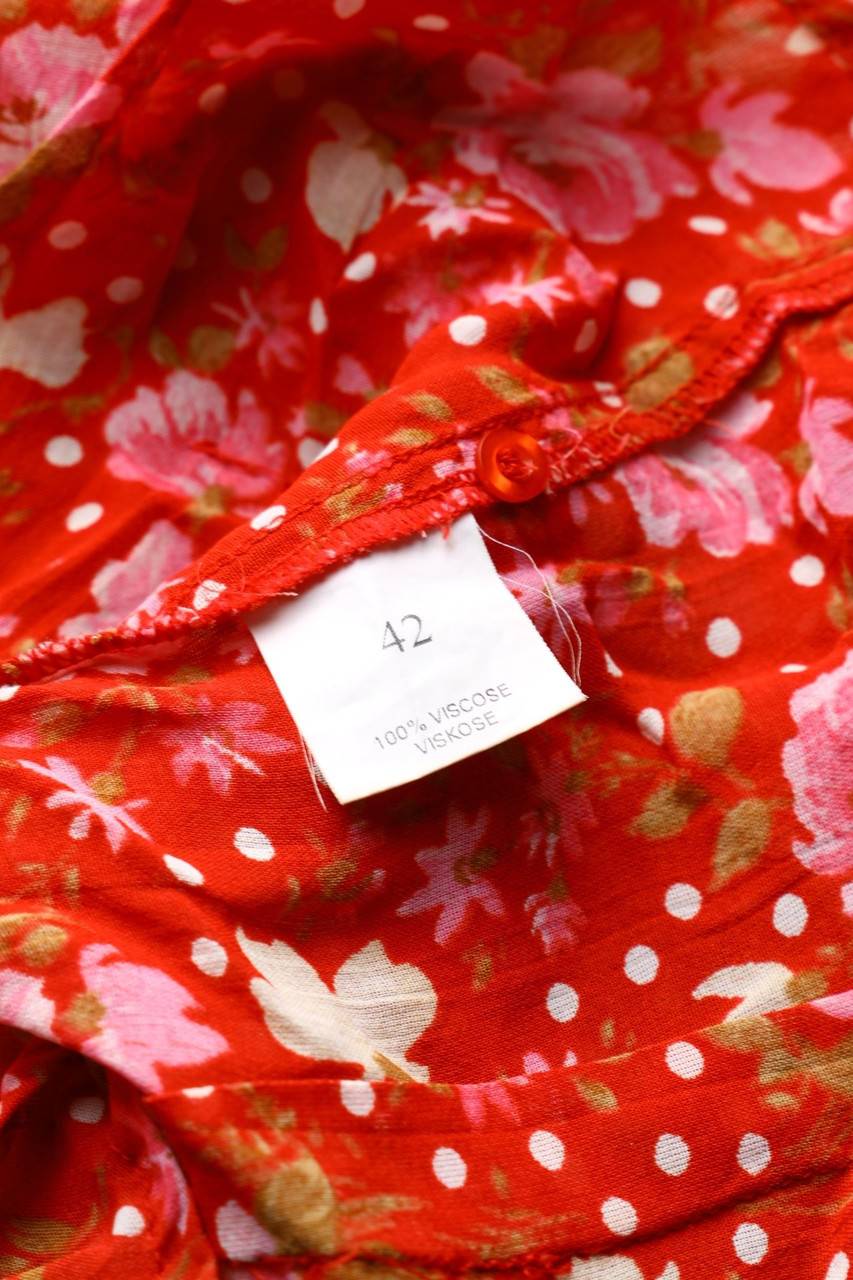 Carou VINTAGE Bluse mit Blumen-Print Schlussverkauf