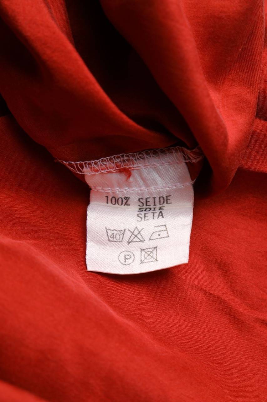 Carou VINTAGE Kurzarm-Hemd Casual uni aus Seide mit aufgesetzten Taschen Limitierter Zeitrabatt