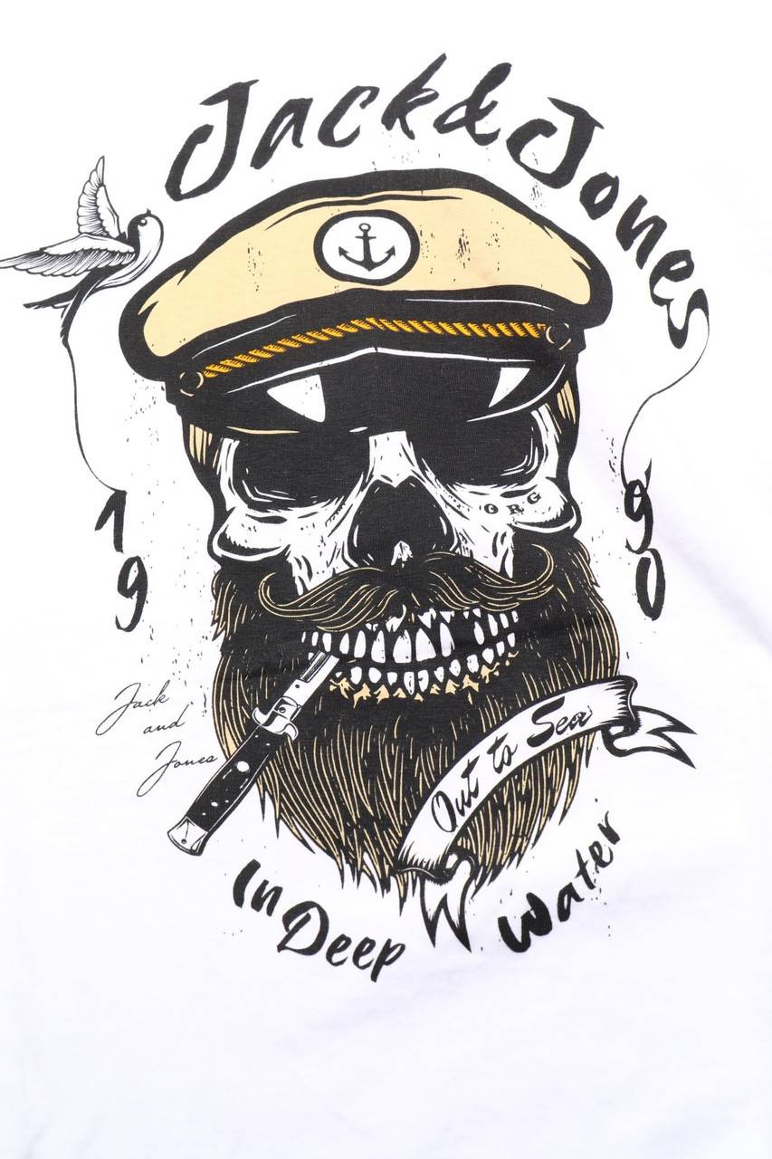 Carou JACK & JONES T-Shirt mit Print Tiefpreis