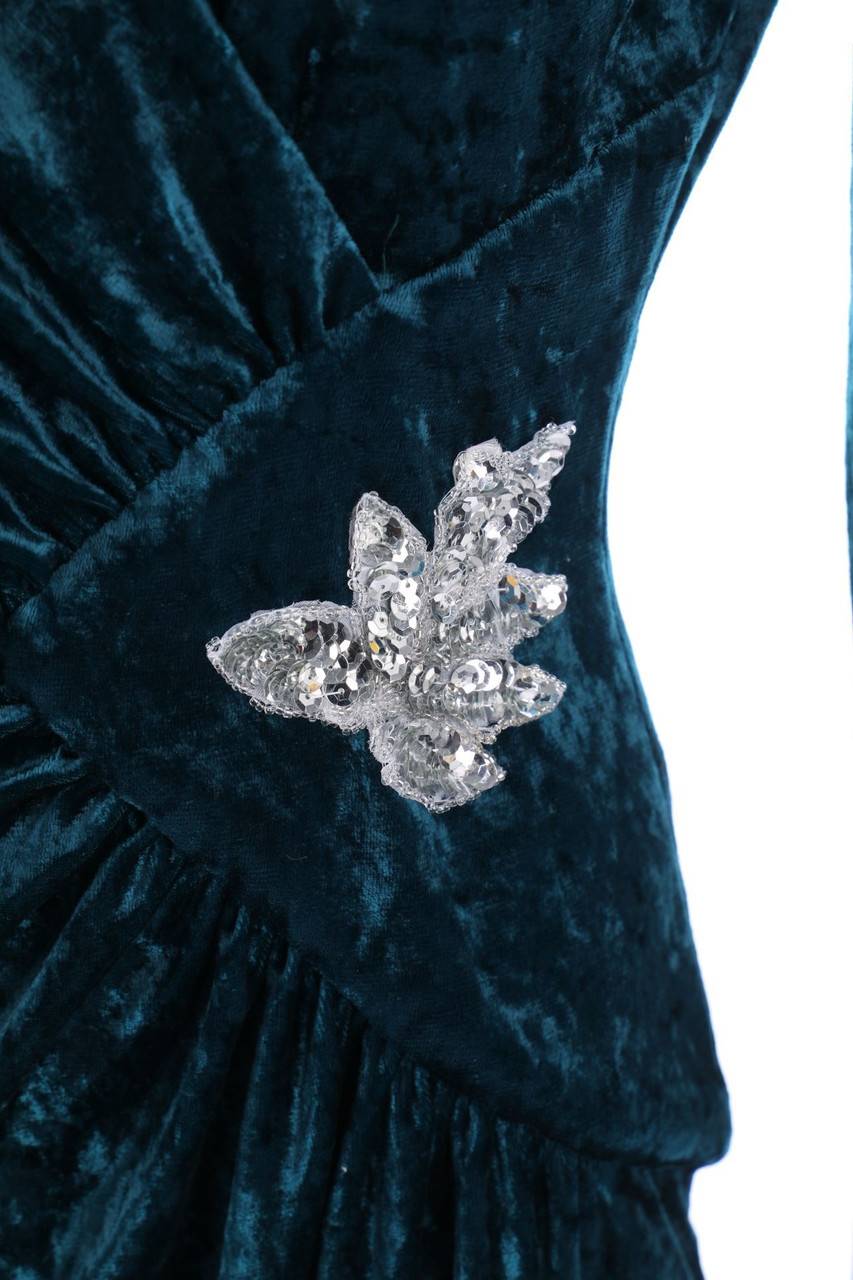 Carou VINTAGE Abendkleid mit Drapierung Fabrikverkauf