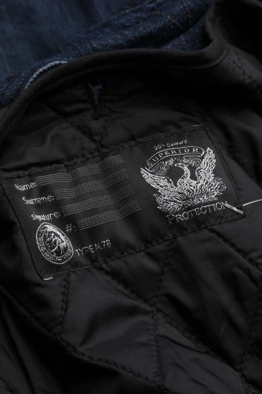 Carou DIESEL Jeans-Mantel mit Fake Fur-Besatz Blitzverkäufe