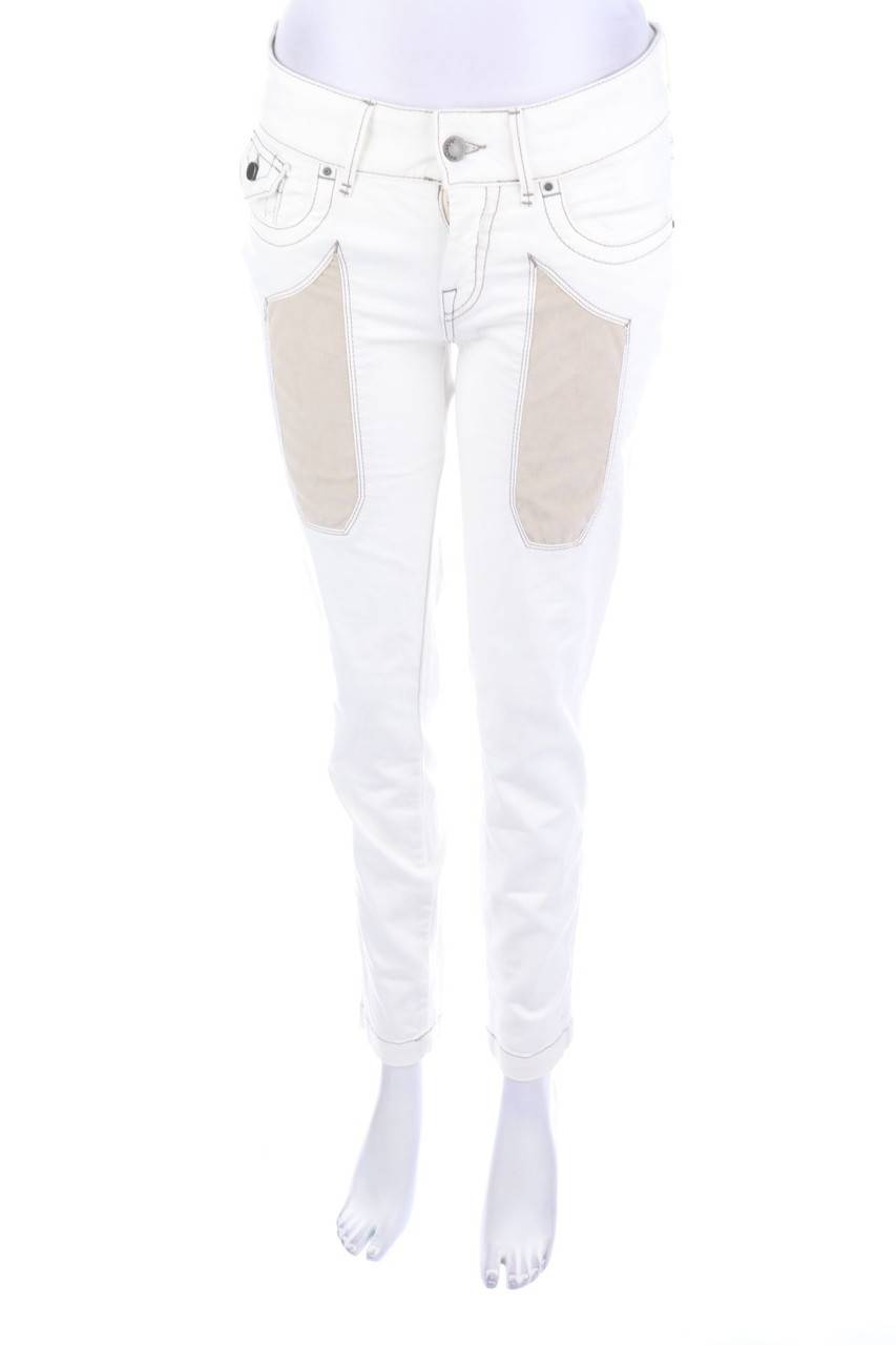 Carou Jeckerson Skinny-Jeans mit Kunstleder-Details Versandkostenfrei
