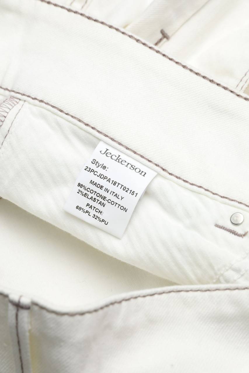 Carou Jeckerson Skinny-Jeans mit Kunstleder-Details Versandkostenfrei