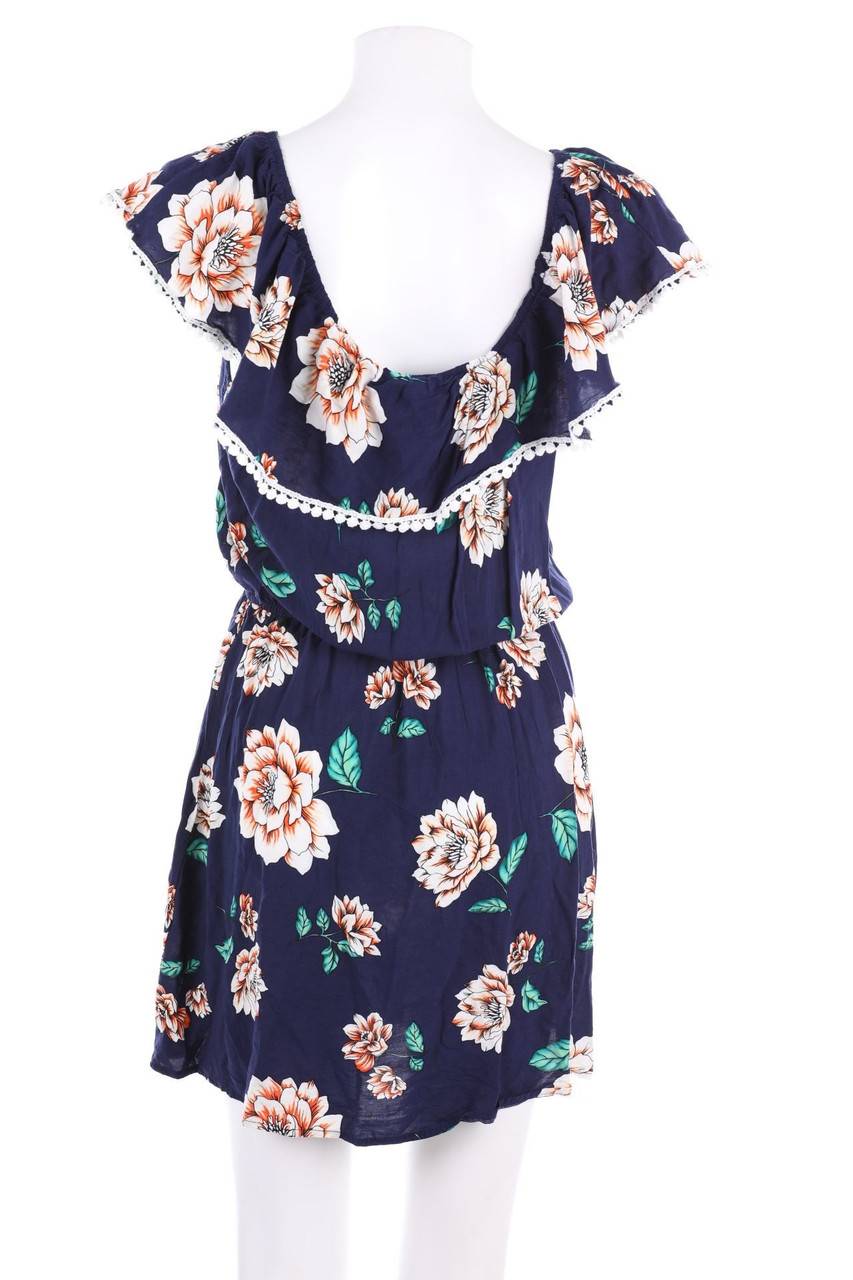 Carou Ohne Label Carmen-Minikleid mit floralem Muster Lagerräumung