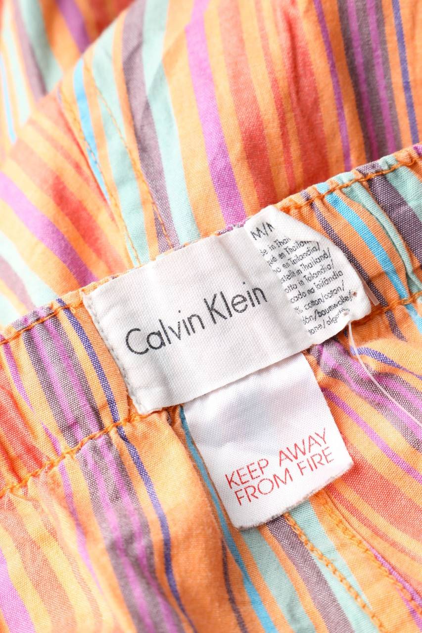 Carou Calvin Klein Streifen-Hose mit Logo-Print Blitzangebot