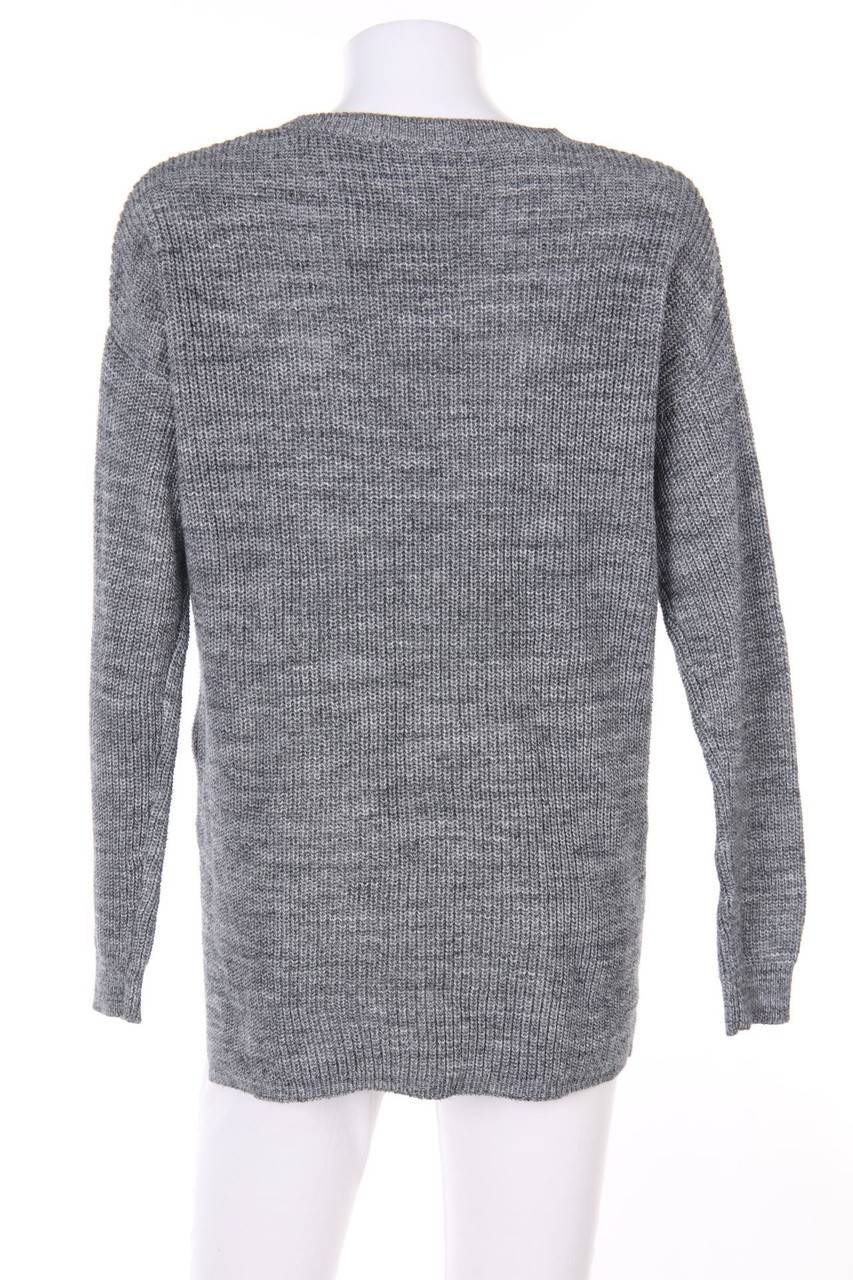 Carou H&M DIVIDED Oversize-Strick-Pullover mit Reißverschluss Räumungsverkauf