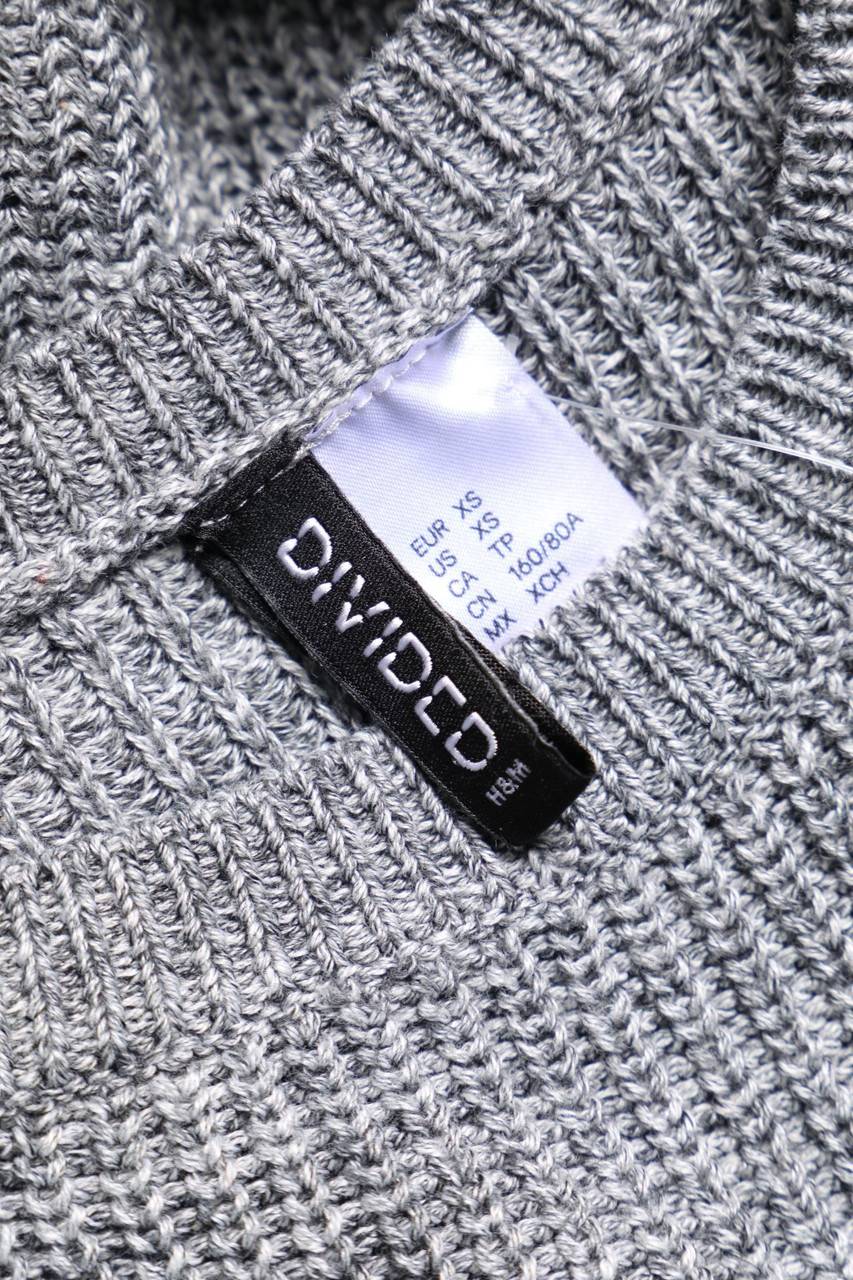 Carou H&M DIVIDED Oversize-Strick-Pullover mit Reißverschluss Räumungsverkauf