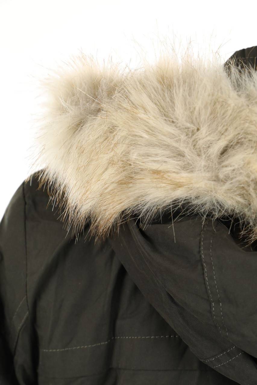 Carou Chicorée Parka mit Fake Fur-Besatz Kauf eins, bekomm eins gratis