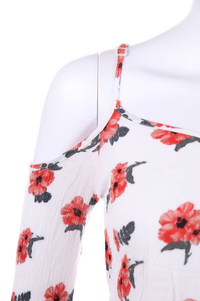 Carou RAINBOW Cold-Shoulder-Bluse mit floralem Muster JETZT KAUFEN