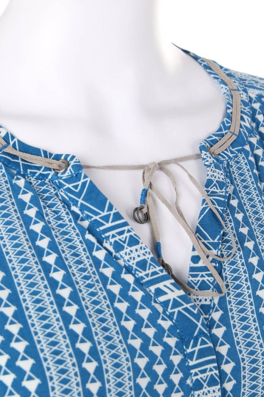 Carou CECIL Bluse mit geometrischem Muster aus Viskose Super Rabatt