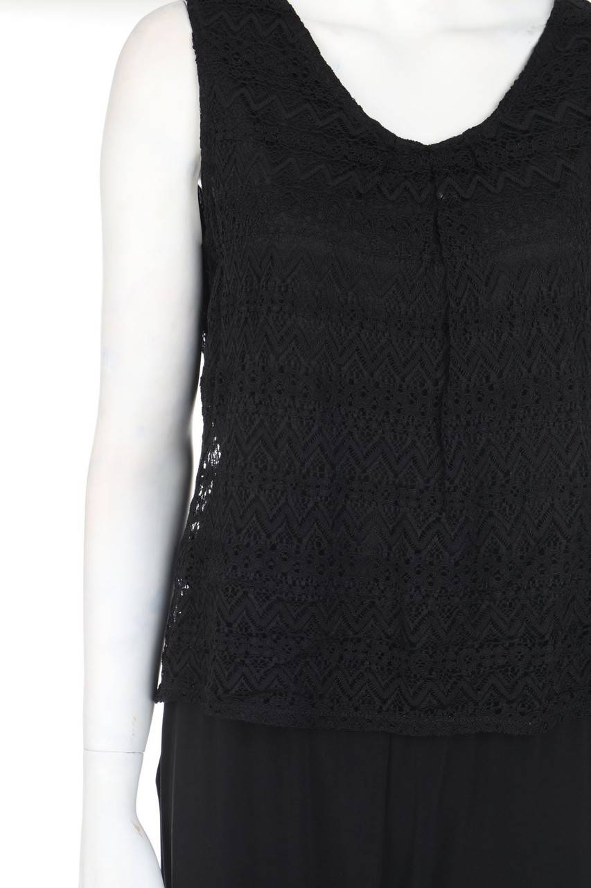 Carou comma Jumpsuit im Layer Look mit Spitze 2025