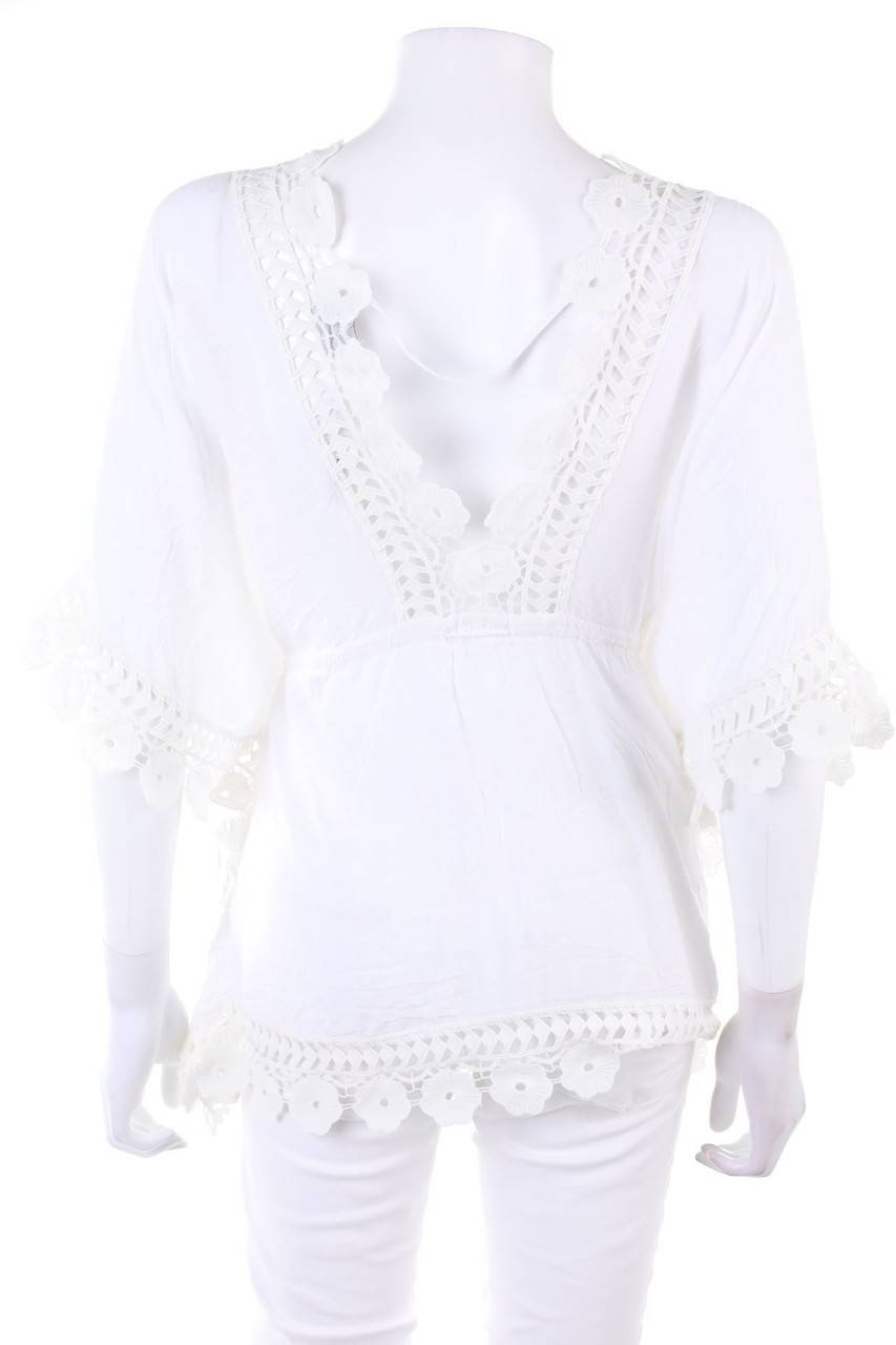 Carou zebra Tunika-Bluse mit Spitze Sonderangebot