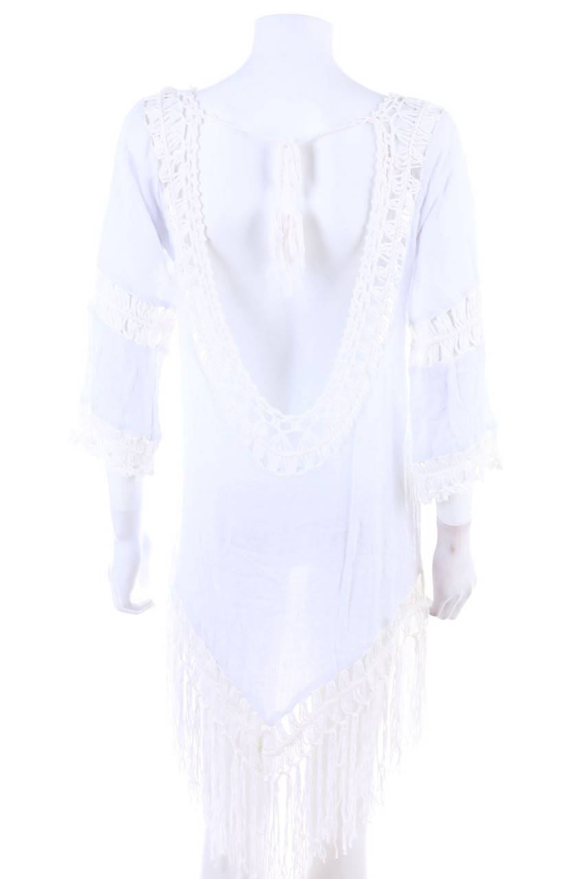 Carou Ohne Label Tunika-Bluse mit Fransen Begrenztes Angebot