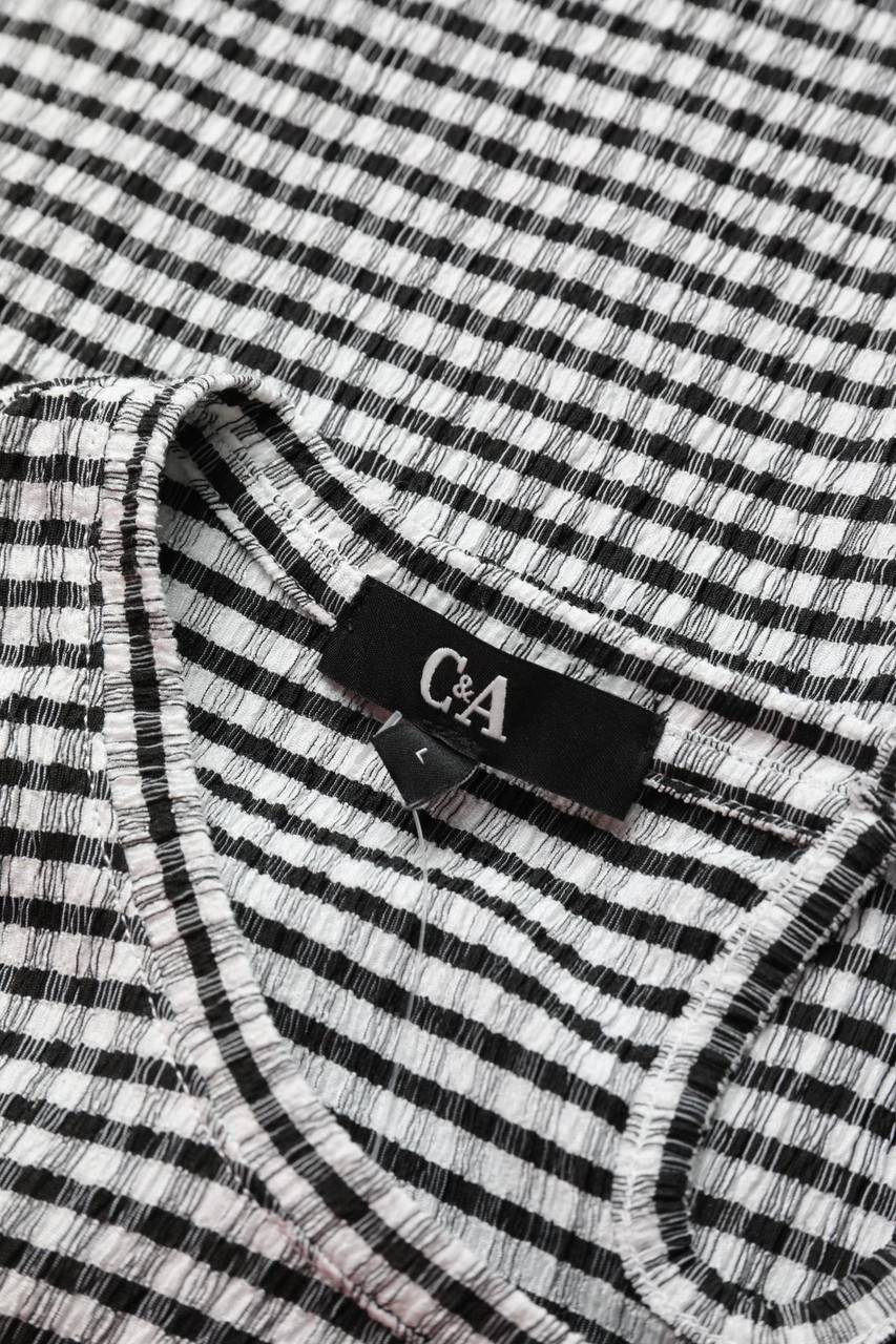 Carou C&A Kurzarm-Bluse mit Karo-Muster Online Outlet