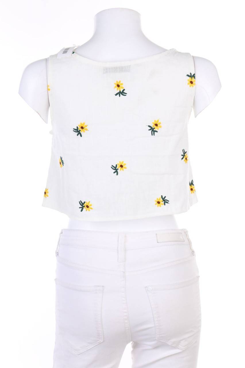 Carou SHEIN Crop-Top mit Stickereien Große Rabatte