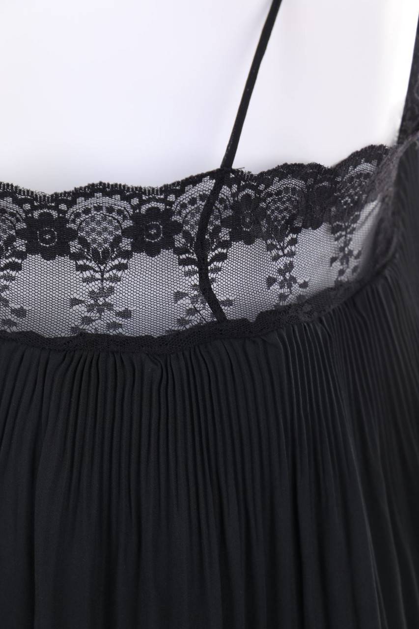 Carou ZARA Plissee-Blusentop mit Spitze Tiefpreis