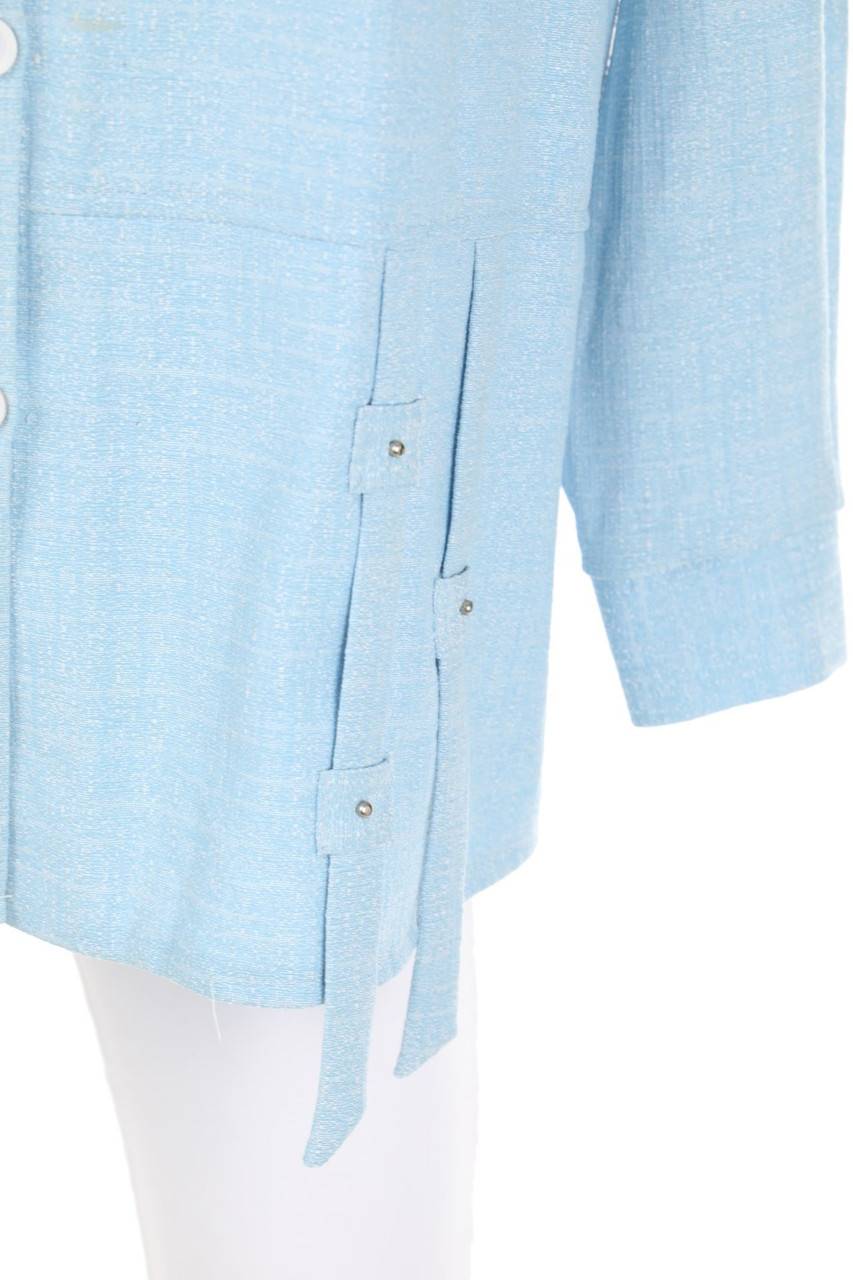 Carou VINTAGE Bluse mit Leinen Vierteljährliche Förderung