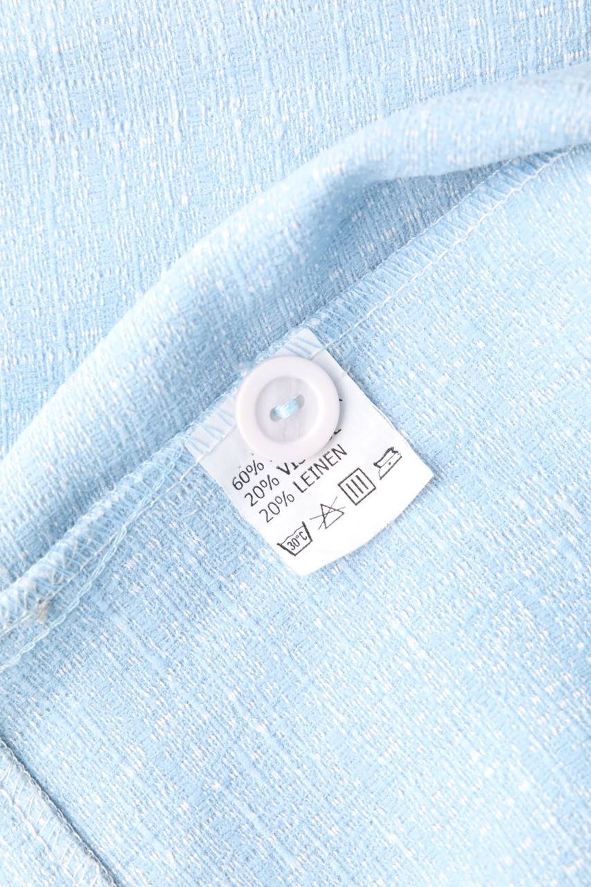 Carou VINTAGE Bluse mit Leinen Vierteljährliche Förderung
