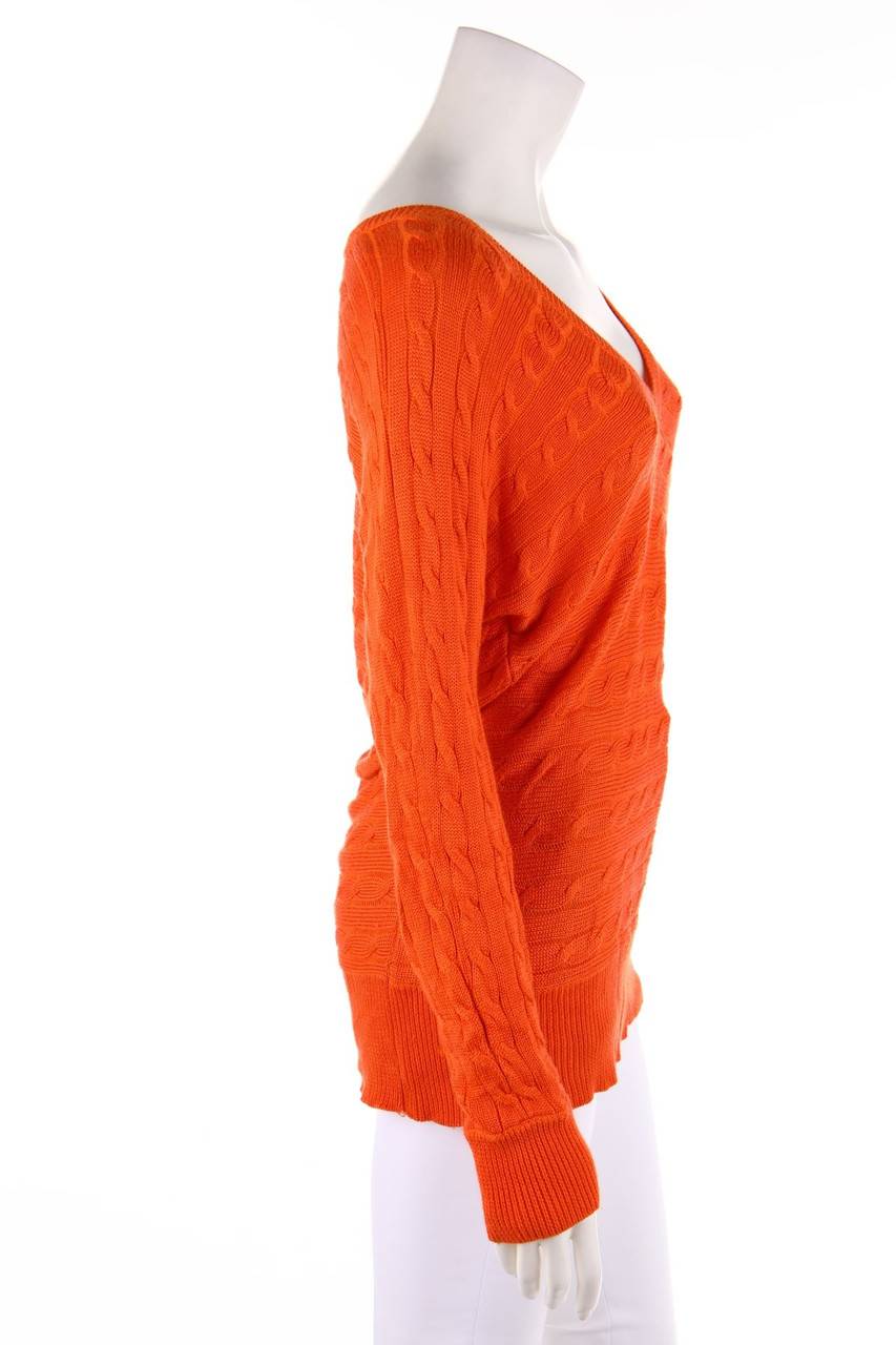 Carou LAUREN RALPH LAUREN Strick-Pullover aus Baumwoll-Mix mit Zopf-Muster Im Verkauf