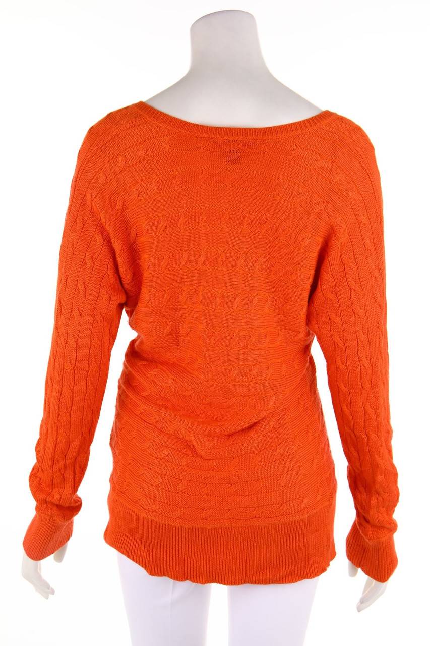 Carou LAUREN RALPH LAUREN Strick-Pullover aus Baumwoll-Mix mit Zopf-Muster Im Verkauf