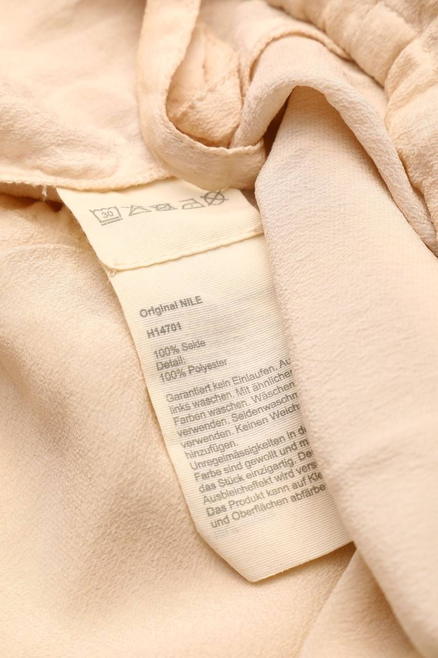 Carou NILE Garment Dyed-Bluse aus Seide mit Mesh-Einsatz Verkauf