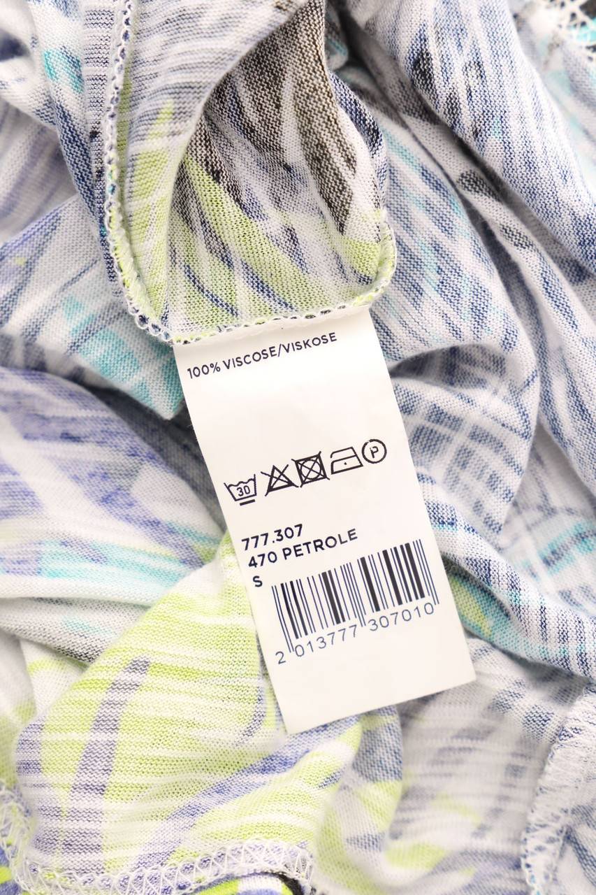 Carou maddison Top aus Viskose mit Tropical Print mit Spitze Schlussverkauf