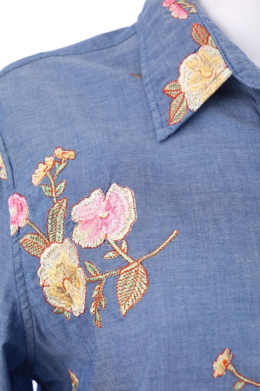 Carou GANT Hemd-Bluse mit Stickereien Rabatt