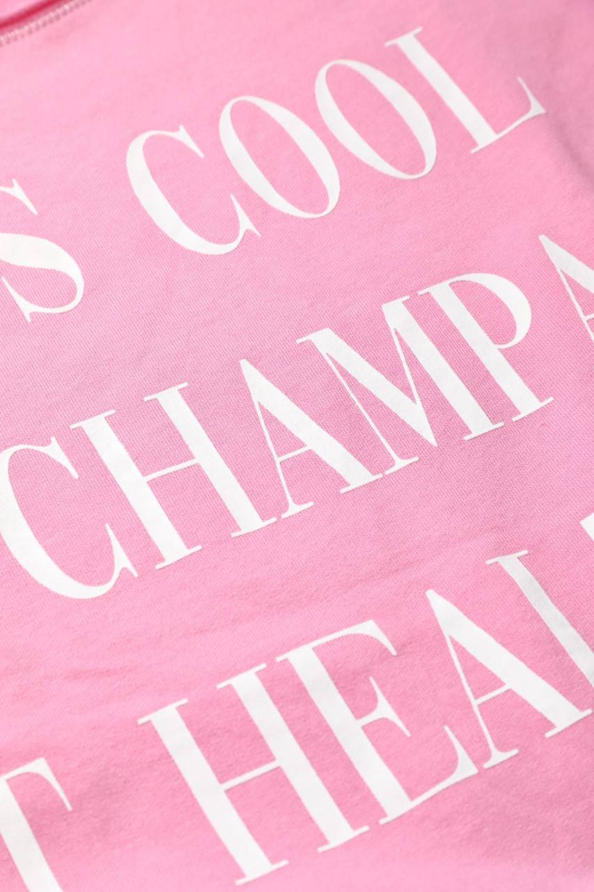 Carou monari Kurzarm-Shirt mit Statement-Print Weihnachtsangebot