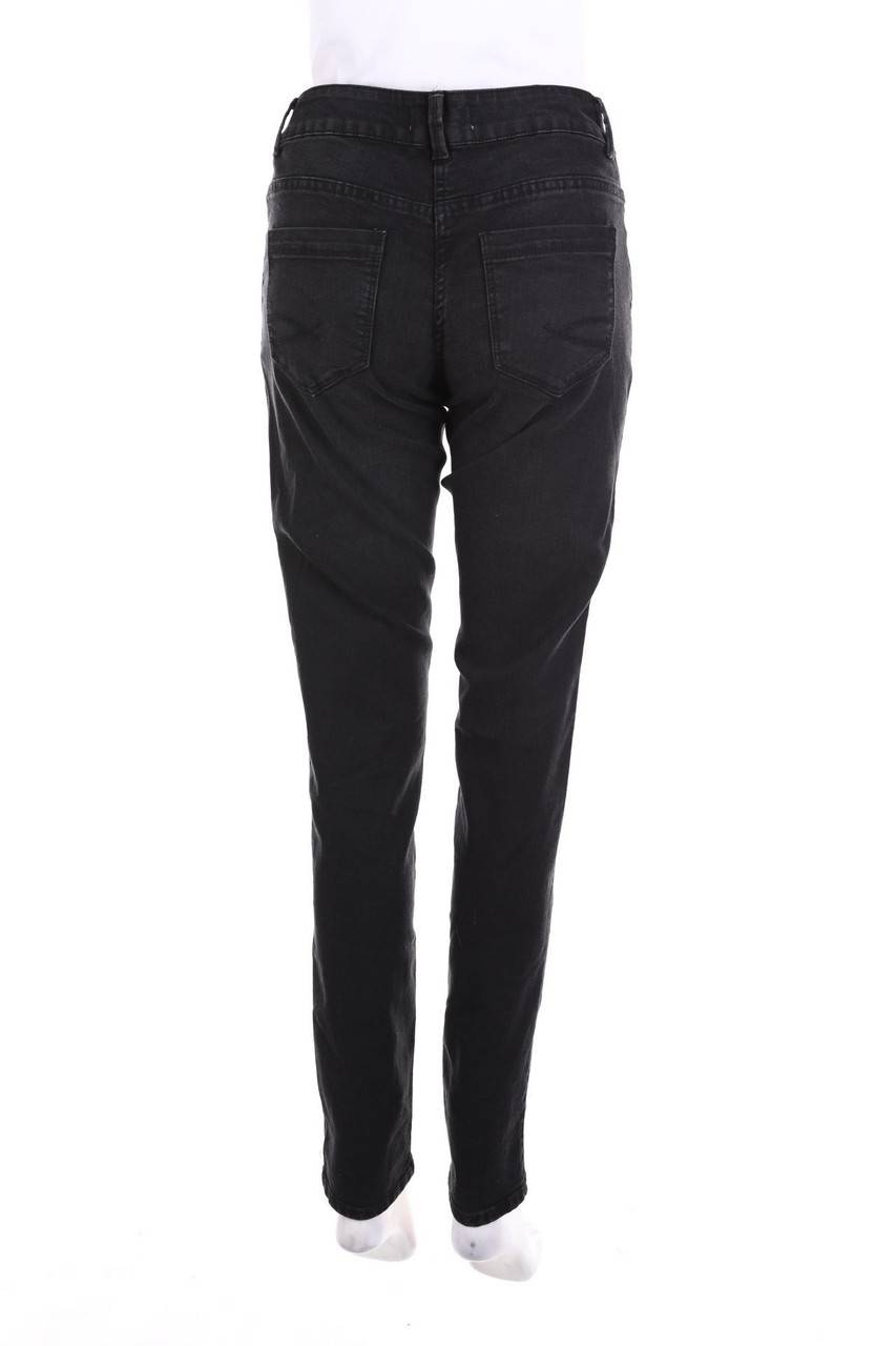 Carou blue motion Dark Denim Skinny-Jeans mit Logo-Knöpfen Letzte 2 Tage