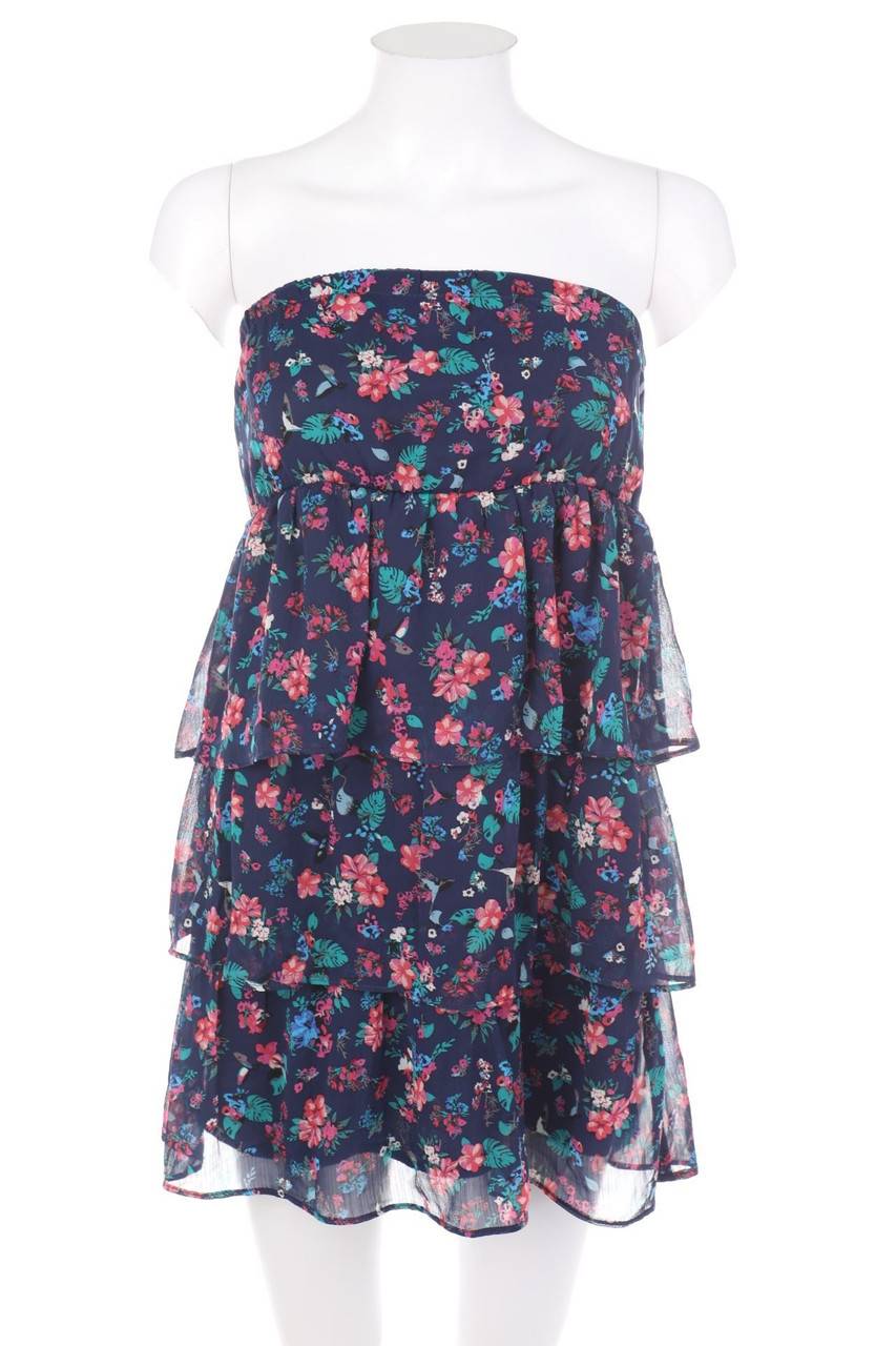 Carou AMISU Volants-Party-Kleid mit Blumen-Print Clearance-Verkauf