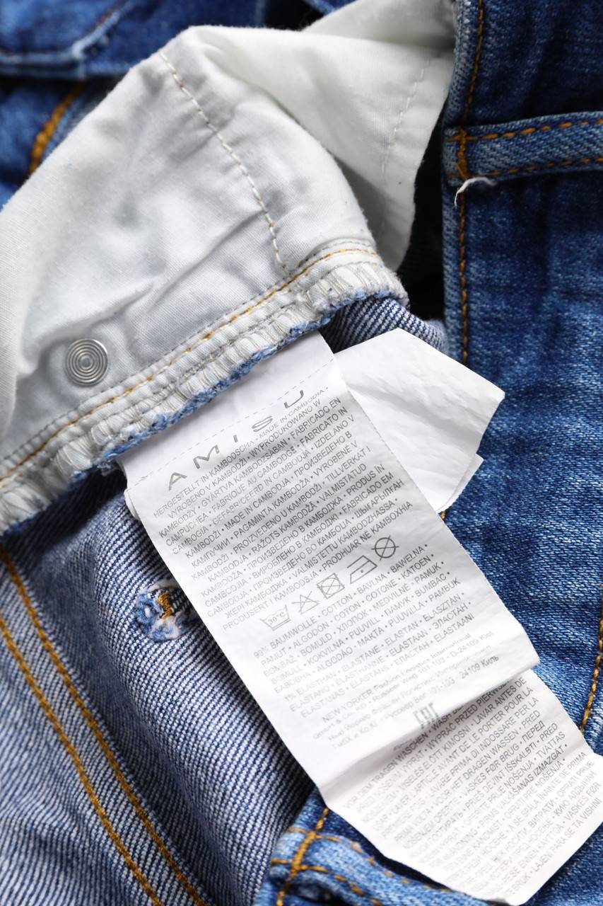 Carou AMISU Used Look Jeans-Shorts mit Spitze Günstiger Verkauf