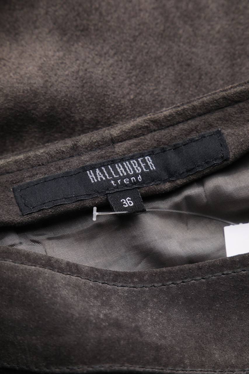 Carou HALLHUBER Lederrock im 70s-Style mit Schmuck-Knöpfen Blitzverkäufe