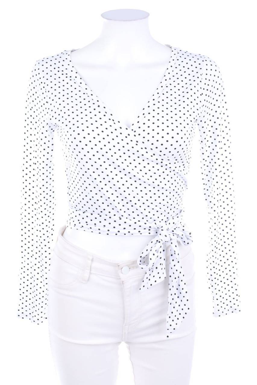 Carou asos DESIGN Wickel-Cropped-Shirt mit Punkten Bestseller