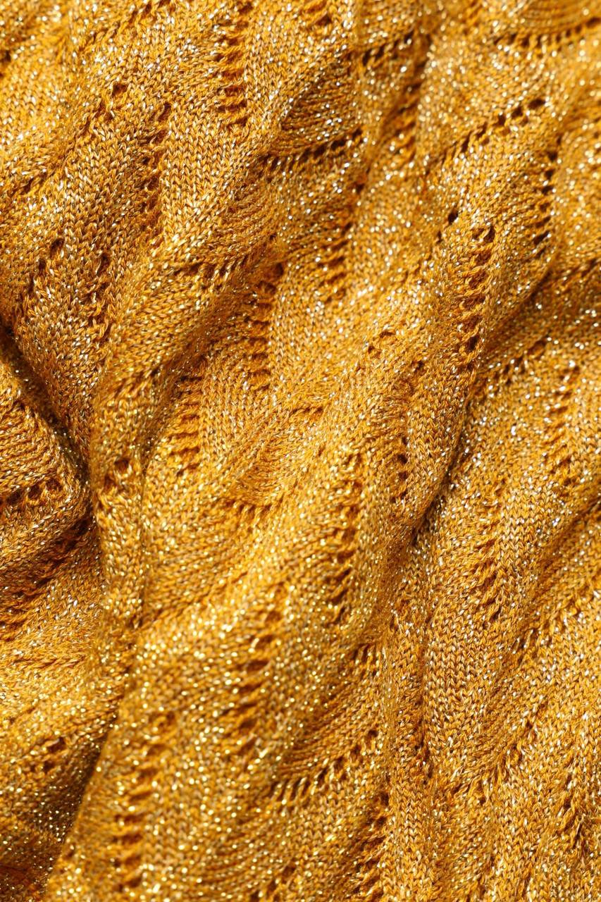Carou Zara Knit Maxi-Kleid aus Lochstrick mit Glitzer Tägliche Deals