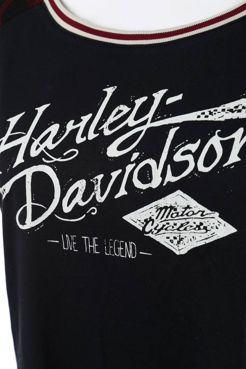 Carou HARLEY DAVIDSON Kurzarm-Shirt mit Logo-Print VIP-Rabatte
