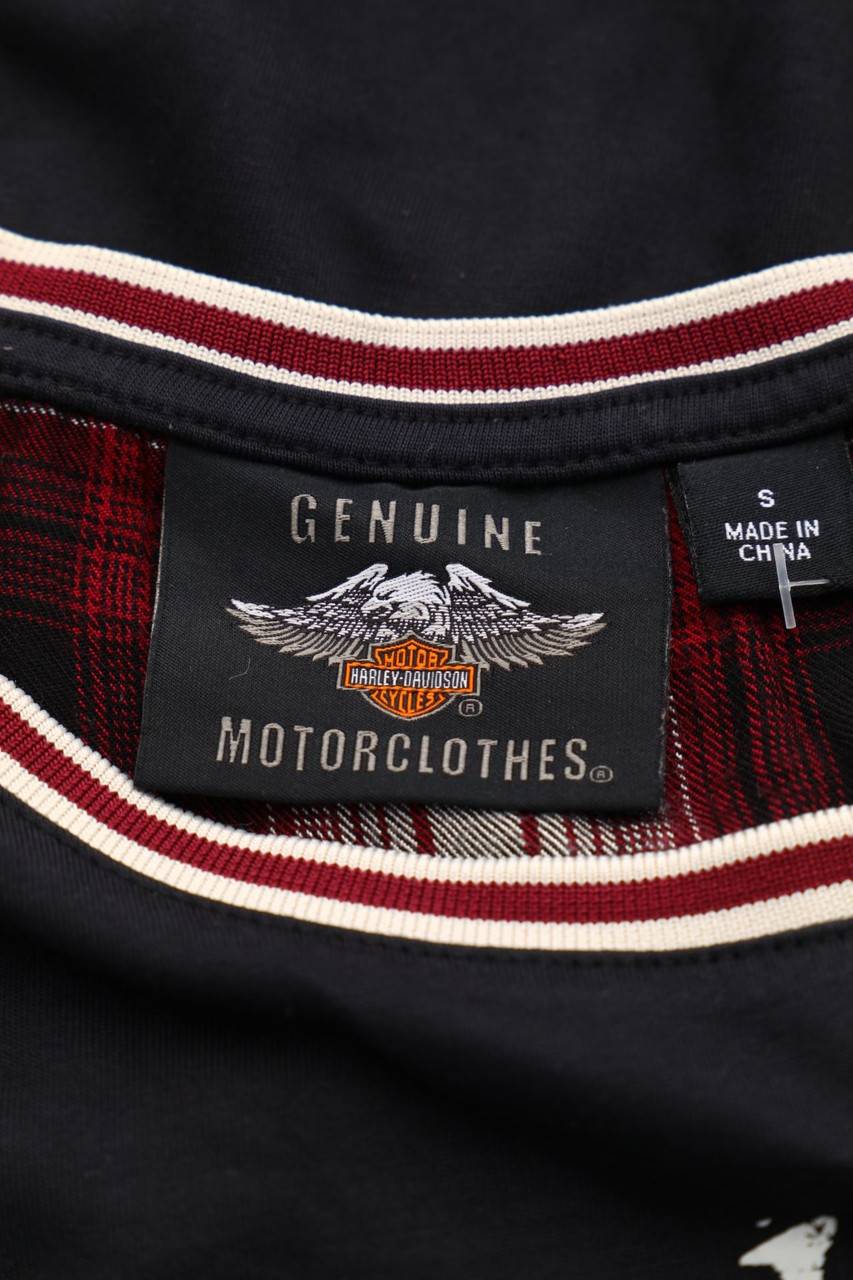 Carou HARLEY DAVIDSON Kurzarm-Shirt mit Logo-Print VIP-Rabatte