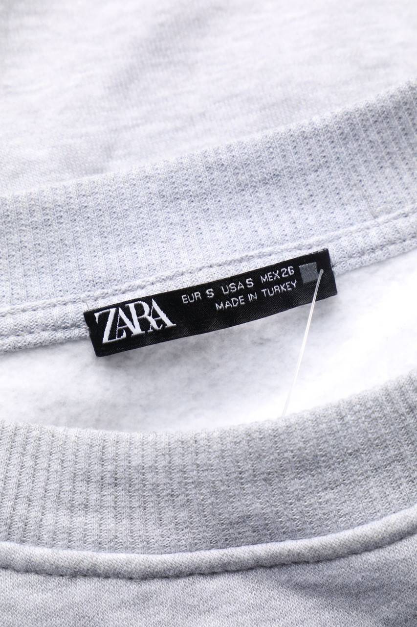 Carou ZARA Sweatshirt mit Statement-Print Auslauf
