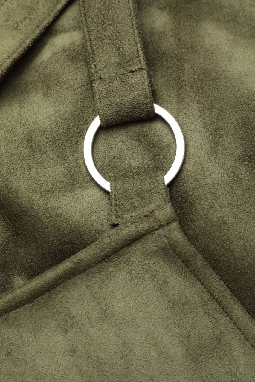 Carou Ohne Label Faux Leather-Latz-Rock Blitzverkäufe